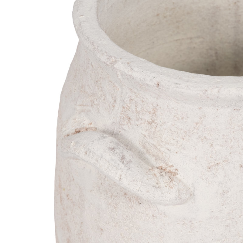 Vase de table Hooge Rustic Charm, 8 x 7 x 6, Blanc