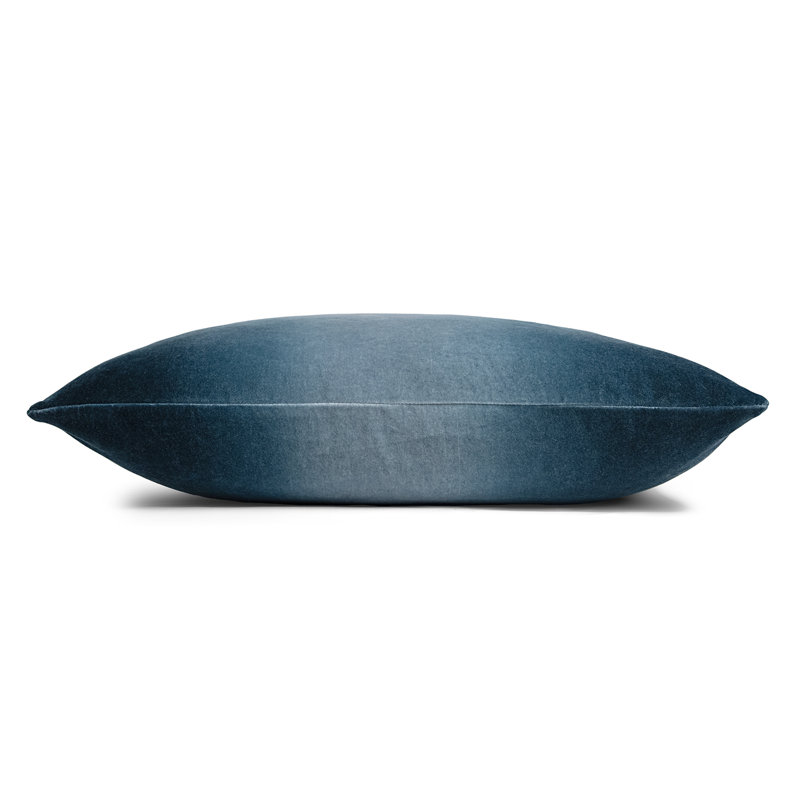Matte Velvet Pillow Cover & Insert, Storm, Square 22"