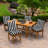 ARDEN Plush Modern Tufted Polyfill Dining Chair Cushion, Set of 2, 21 x 40