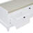 44.1-inch Fluted Entryway Bench Shoe Bench with Cushion and Three Drawers-1370778234