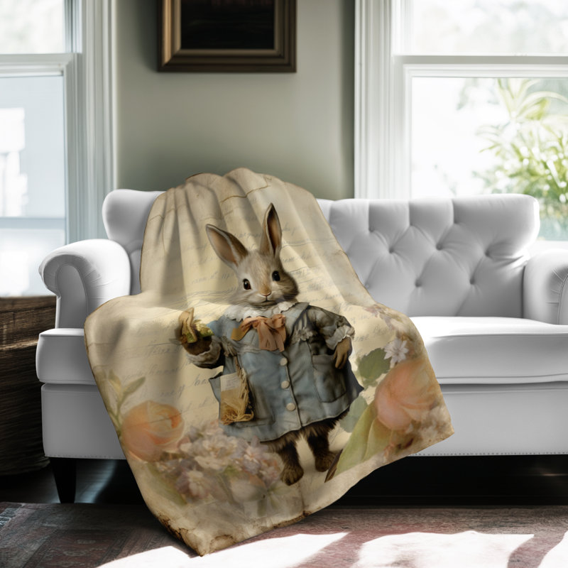 Rainbow Bloom Symphony - couverture en sherpa de qualité supérieure 1 pièce - reproduction d'art luxueuse, Grand lit