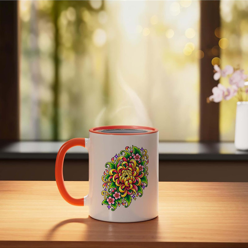 Ceramic Coffee Mug, Orange