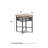 Round Metal Outdoor Side Table , 20'' in. W 20'' in. D
