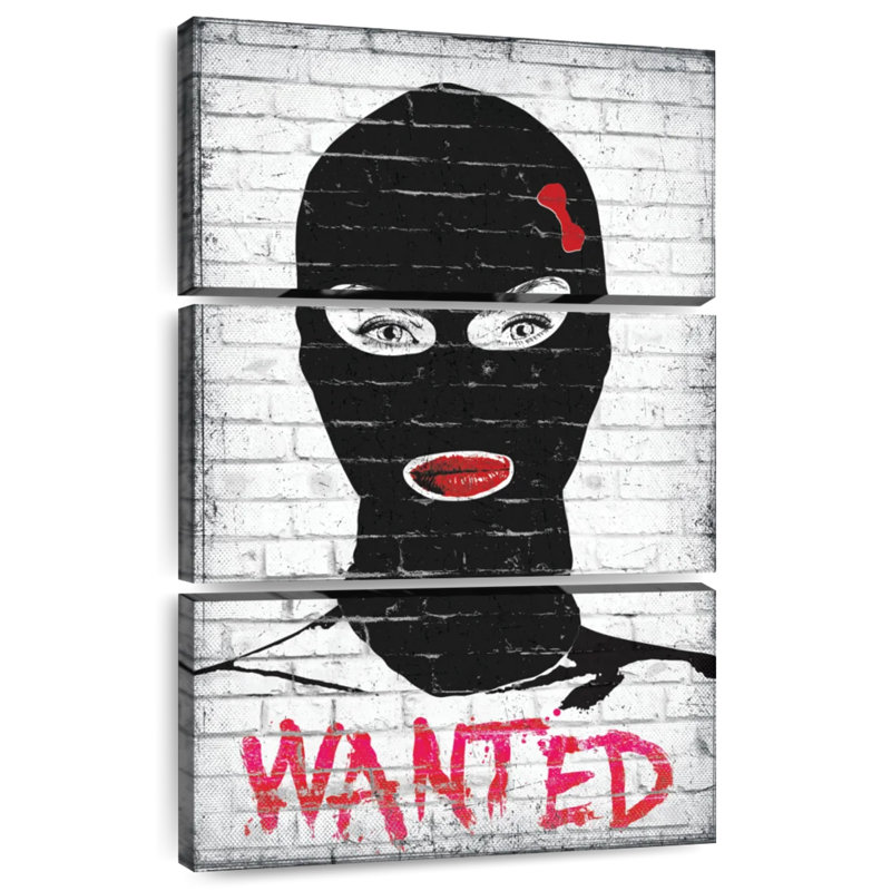 Wanted Chic Robber, 50" H x 32" W
