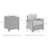 2 - Person Patio Conversation Set with Sunbrella® Cushions-1232036655-1218741779