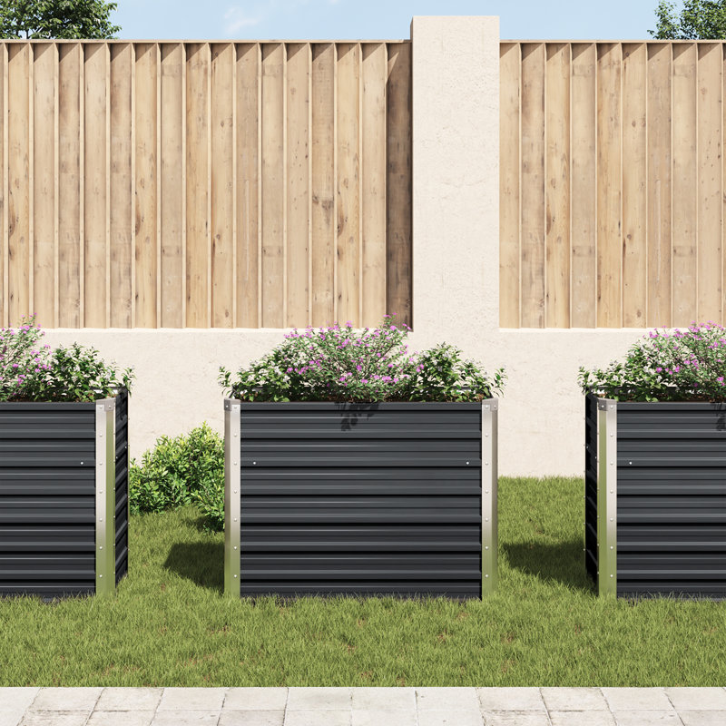 Alissa Planter Box, 77 cm H x 100 cm W x 40 cm D, Anthracite