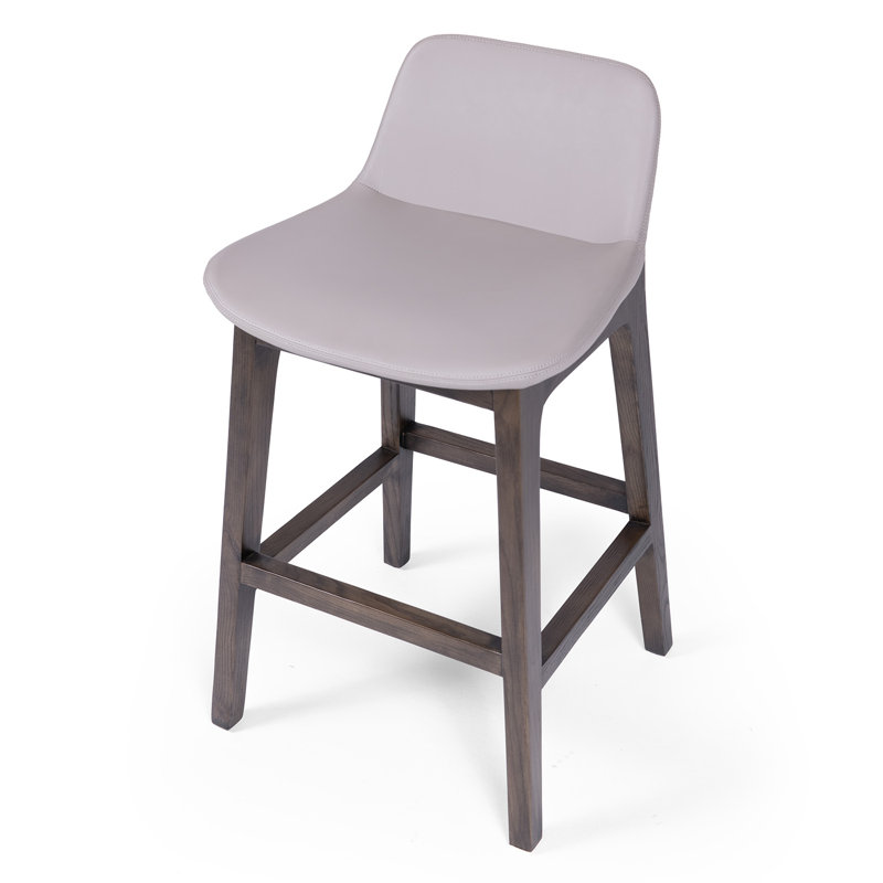 Infinity Modern Upholstered Stool with Solid Wood Frame