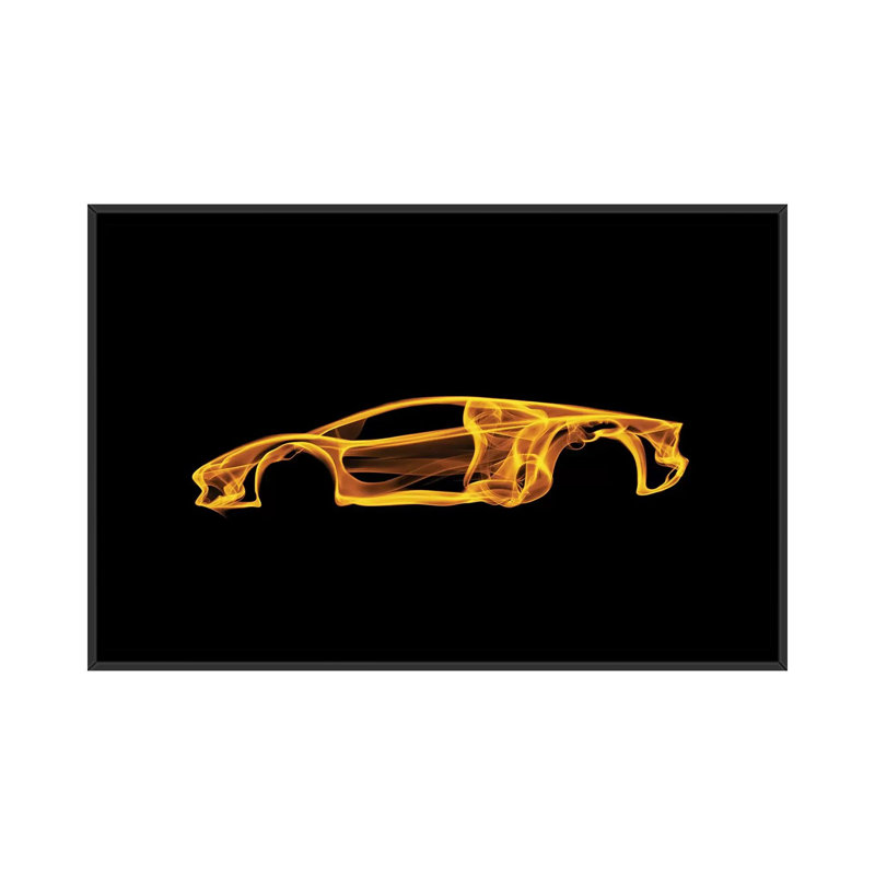 Lamborghini Aventador par Octavian Mielu - Estampe numérique sur toile tendue, H 40 po x l 60 po x P 1,5 po, Pas de tapis
