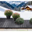 Carreaux de terrasse emboîtables de haute qualité, paquet de revêtement de sol extérieur idéal pour la terrasse, le jardin, le balcon et divers autres espaces