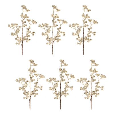 Glittered Berry Spray (Set of 6)