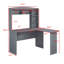 Bureau d'ordinateur en L
