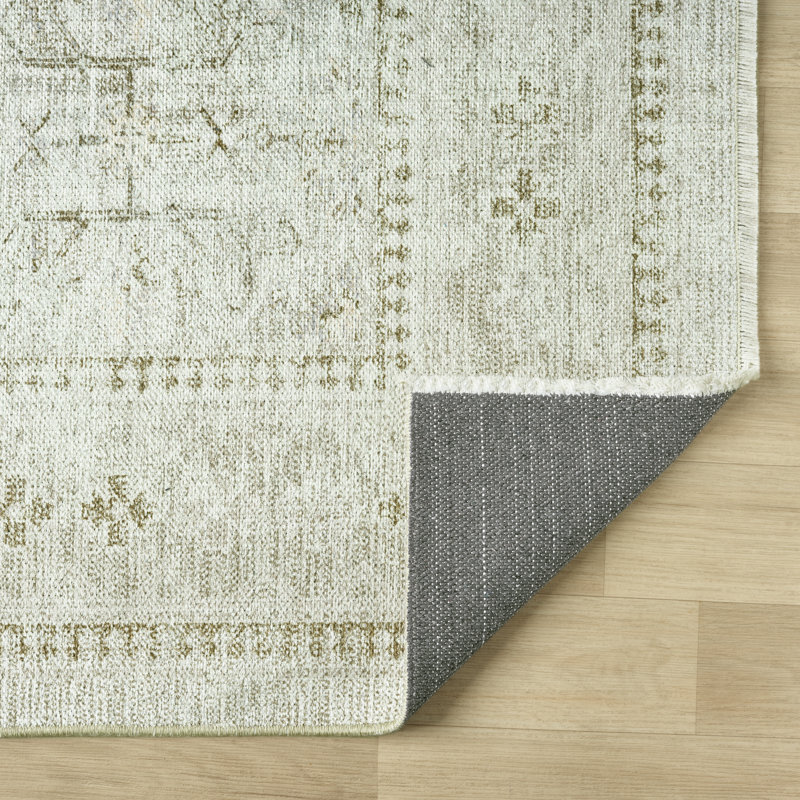 Tapis ivoire Aldora Blush Meadow, Rectangulaire 2 pi x 3 pi