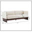 Canapé 77 pouces à accoudoirs carrés modernes de 77 pouces avec base en bois massif beige pour plus de confort et de style dans n'importe quel salon.-1785640610