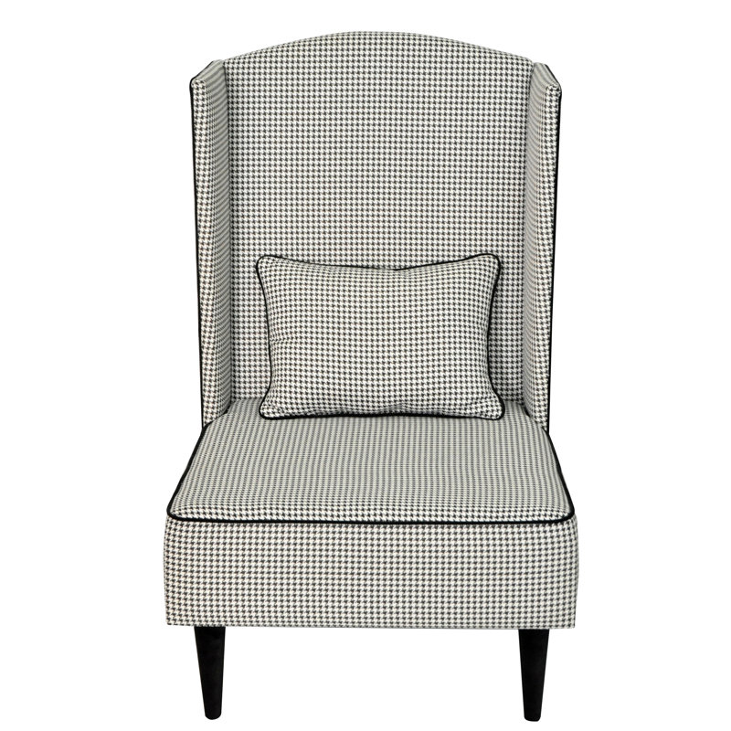 Pastel Upholstered Wingback Chair