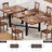Aveline Extendable Dining Table 47" To 63" - Expandable Table With X-Brace Metal Legs, Smooth Glide Mechanism, Seats 6-8, Space Saving For Small Areas-283322101