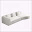 Canapé modulaire profond extra large Boneless de 123 x 37 pouces, canapé Cloud pour 4 personnes, assis ou couché, sans assemblage, velours