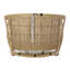 Chaise transitionnelle avec coussin, structure de panier, structure en fer, siège de 25,50 po de largeur, chaîne en métal de 12 po de longueur