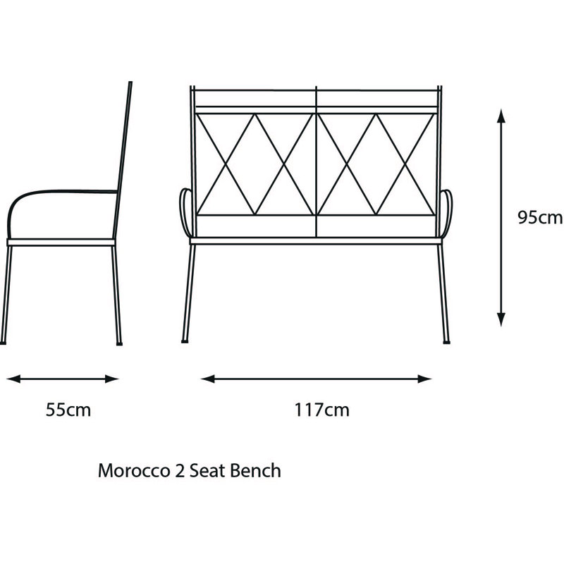 Metal Outdoor Bench