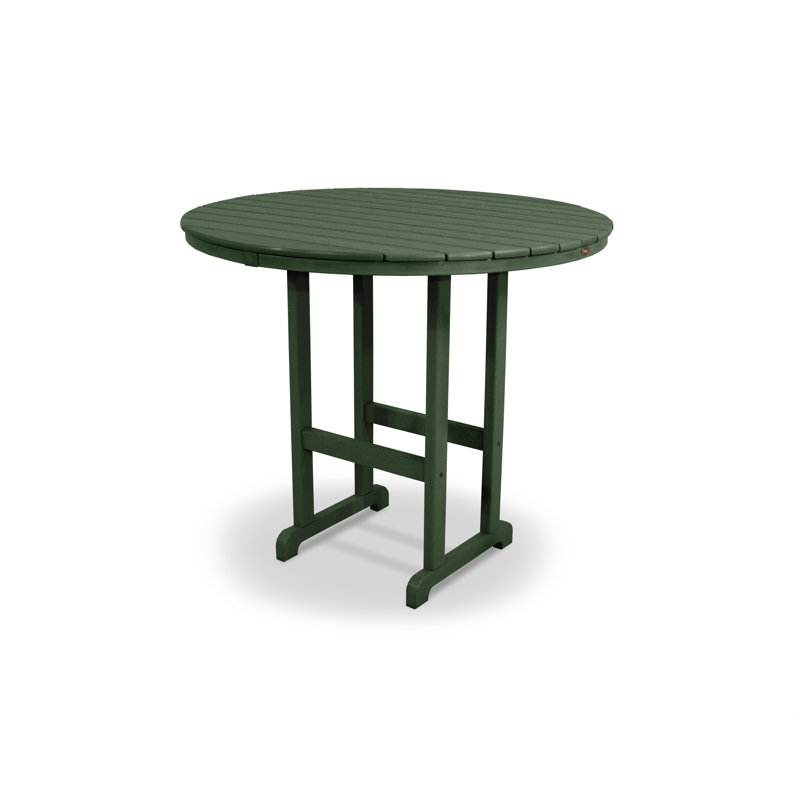TREX Outdoors Monterey Bay Round Bar Table, 36", Rainforest Canopy
