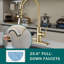 Topcraft Single-Hole Single-Handle Pull-Down Kitchen Faucet With Base Plate-125501516