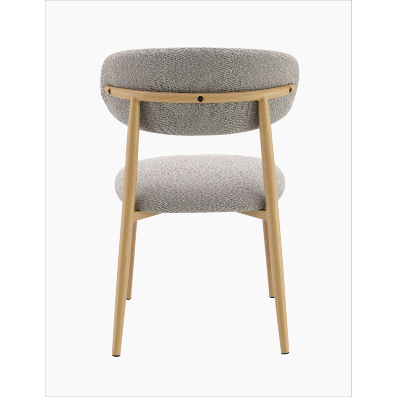 Chaise d'appoint Kacey Gray Boucle Finish (ensemble de 2)