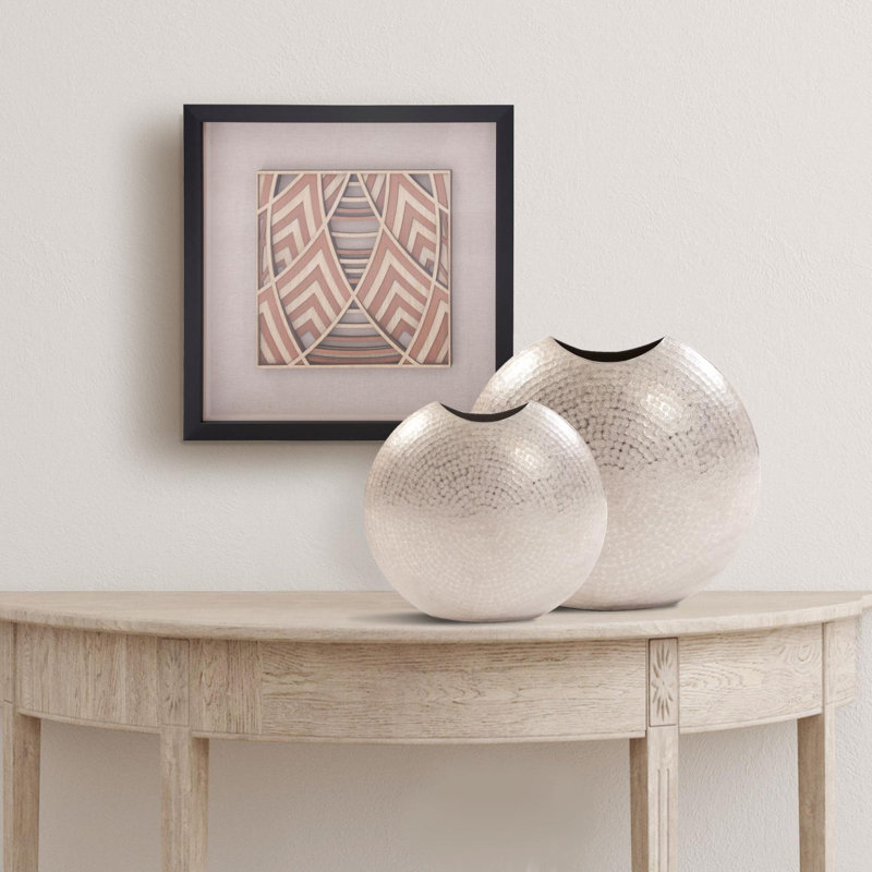 Boadicea Aluminum Table Vase, 10.25" H x 10.75" W x 5" D