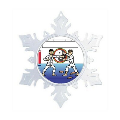 Personalized NTT Cartoon Snowflake Martial Arts, Taekwondo, Karate Christmas Holiday Shaped Ornament -  The Holiday AisleÂ®, C9157952649C4FAE92A27D5E2EF0E2E0