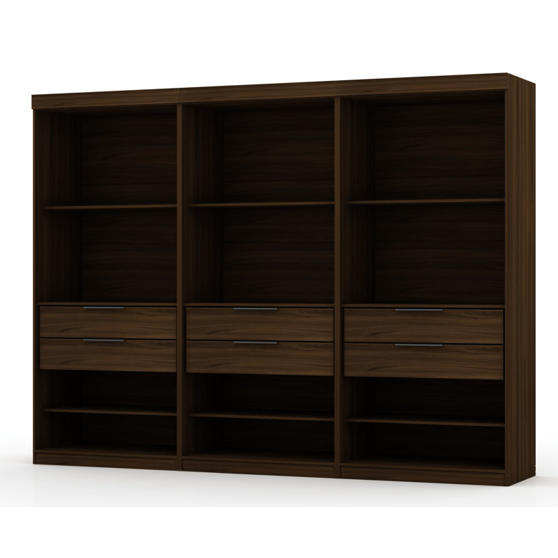 Aleece 107.94'' Closet System, Brown