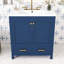Meuble-lavabo 30 po avec lavabo encastré et rangement avec portes à fermeture douce et tiroir-794745240