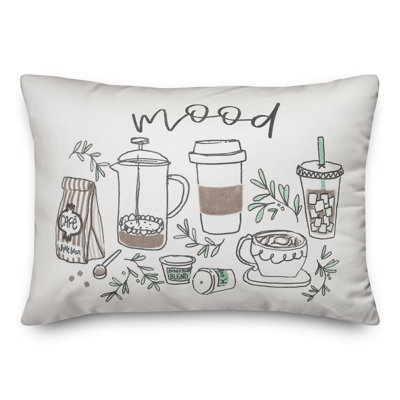 Housse de coussin rectangulaire d'extérieur Coffee Mood