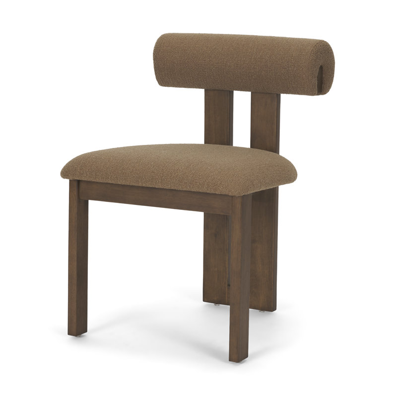Chaise de salle à manger à trépied Ardith, Brun / brun, Medium Brown