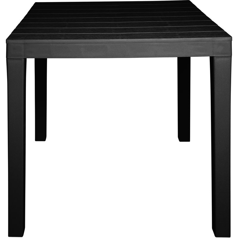 Deirdra Plastic Dining Table, Anthracite