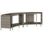 Vidaxl Storage Shelves For Hot Tub Outdoor Storage Shelf 2Pcs Poly Rattan-125169188