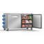 Plan de travail commercial en acier inoxydable 18,5 pieds cubes 60 po 2 portes sous le comptoir