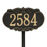 Charrington 1-Line Lawn Address Sign
