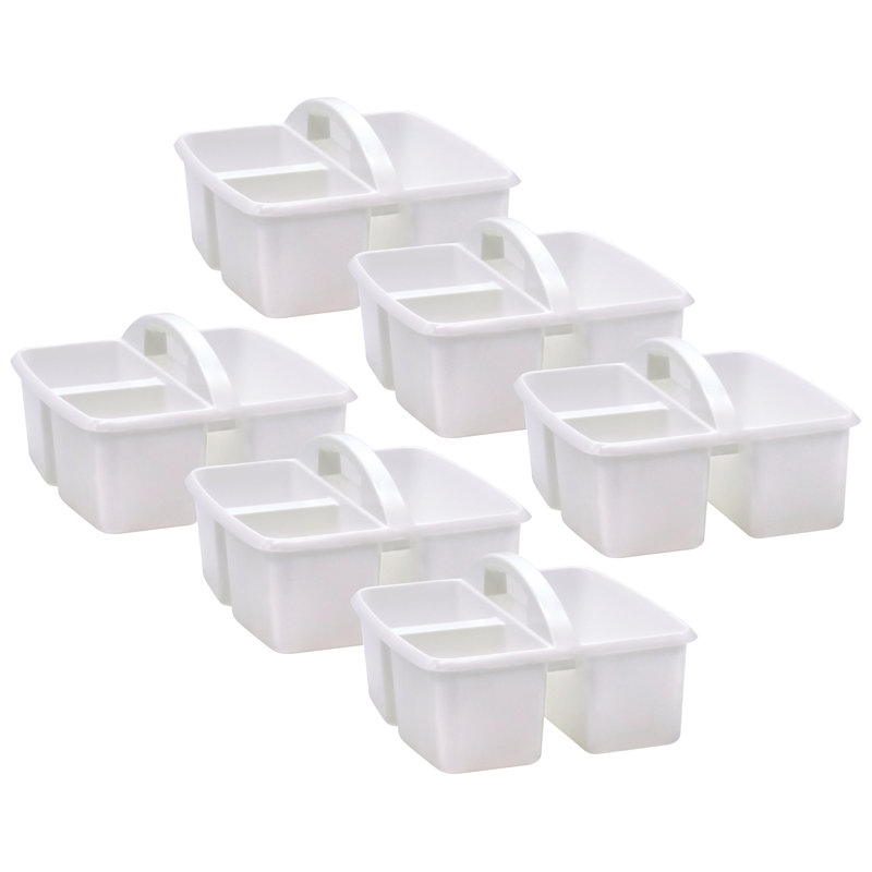 Rebrilliant Plastic Decorative Bin, White