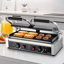 Plaque chauffante commerciale pour barbecue 19 x 9 po Panini