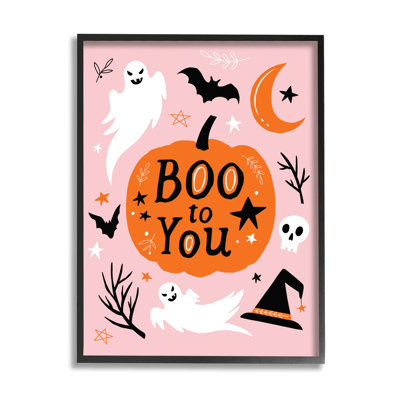 «Boo to You Halloween Elements» par Nina Seven - Impression sur toile