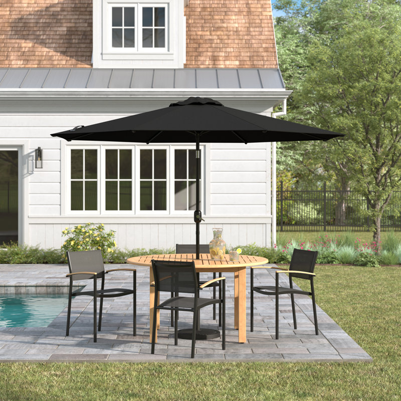 Treynae 108'' Market Umbrella, Black