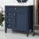 Meuble-lavabo de 30 po sans lavabo supérieur, armoire de rangement moderne avec 2 tiroirs et tiroir supplémentaire
