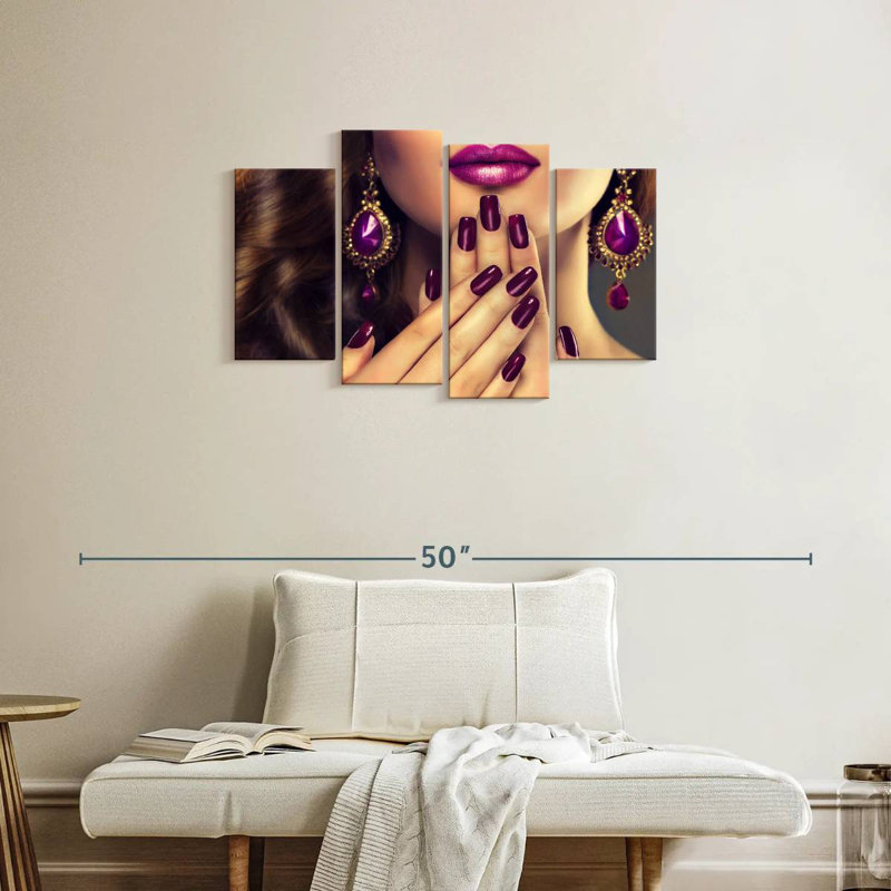 Shuttleworth Purple Nails, 22" H x 36" W