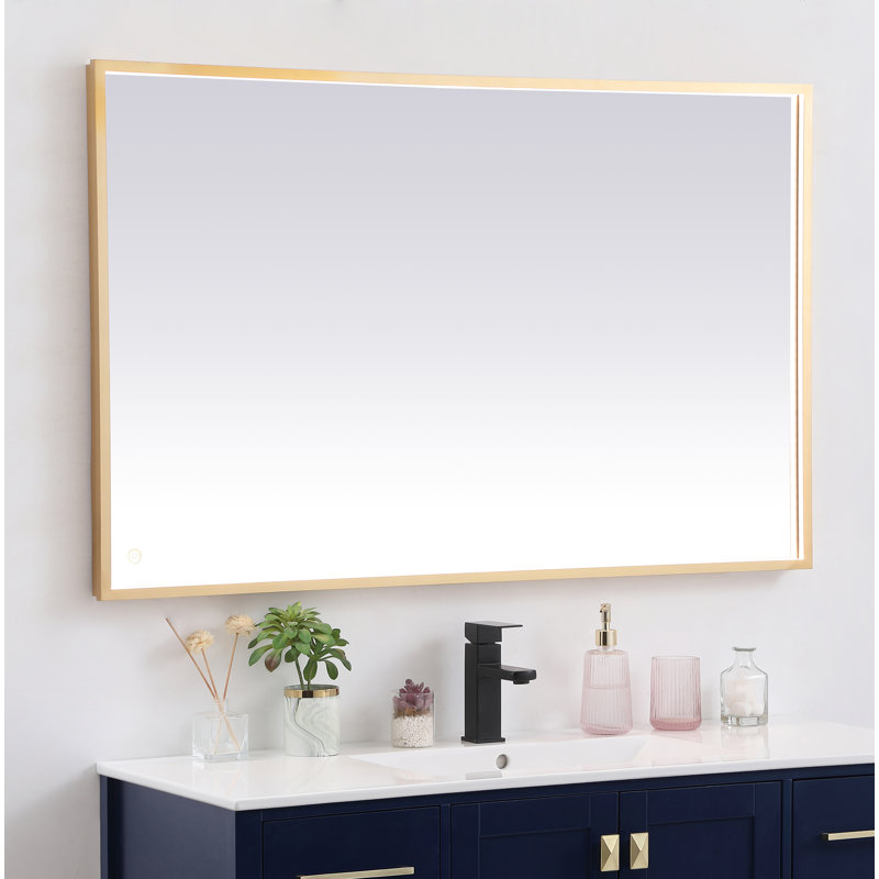 Miroir Piche, Laiton, 42 po x 60 po