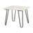 Nicholls Industrial 22"L Square End Table with Marble Top-115751191-115751188