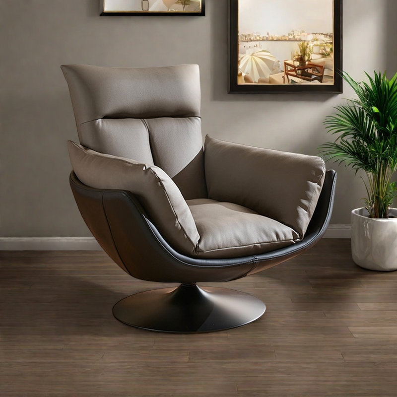 Spacious, quiet and elegant rotating chair, Gray