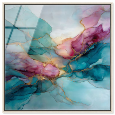 «Tidal Surge I», reproduction d'art acrylique encadrée par Art Remedy, cadre argenté, 12 x 12
