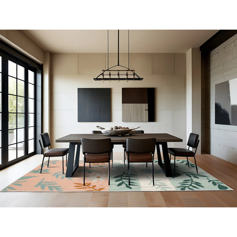 Tapis olive, Rectangle 2 pi x 3 pi