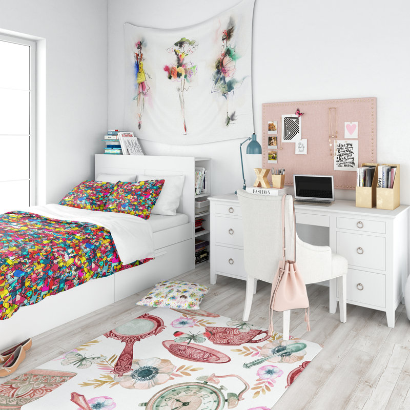 Ensemble de housse de couette adolescent, Housse de couette très grand + 2 taies décoratives