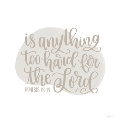Genèse 18:14 - Art textuel