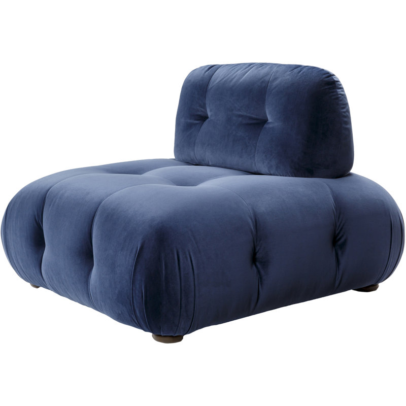 Bernabe Modern Modular Chair, Navy