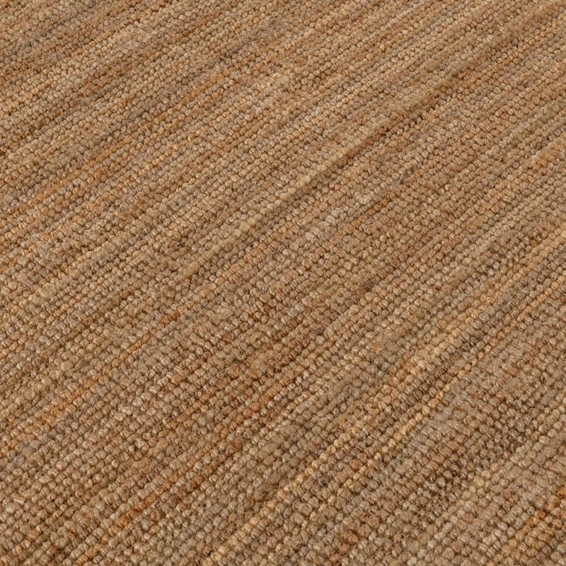 Mini Boucle Handwoven Jute Area Rug, Natural, Rectangle 8' x 10'
